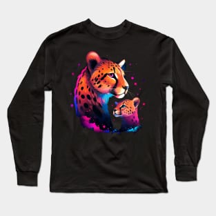 Cheetah Mothers Day Long Sleeve T-Shirt